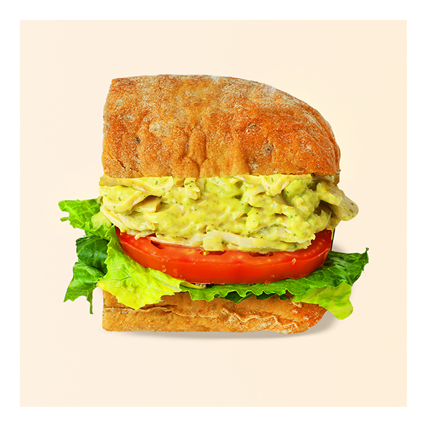 Basil Chicken Rye Ciabatta
